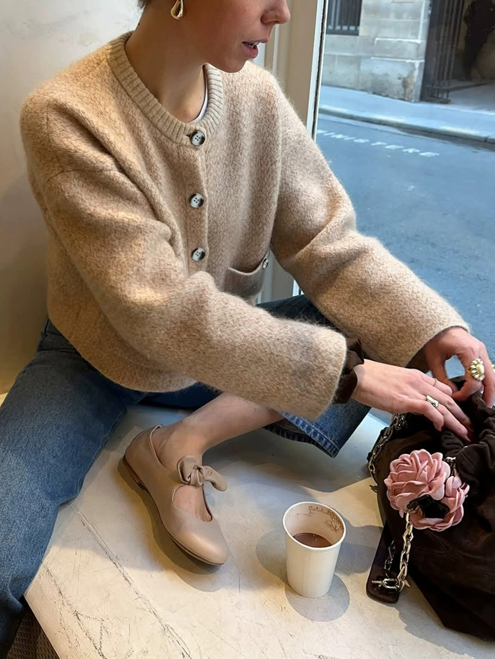 Zara Kaikuo Casual Knitted Button Front Sweater for Fall Winter